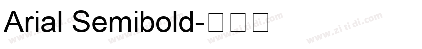 Arial Semibold字体转换